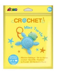 AVENIR - PORTE-CLÉS AU CROCHET - TORTUE MENTHE